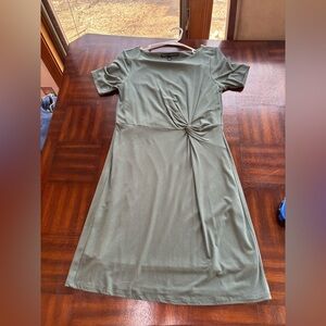 White House Black Market Green Midi Dress